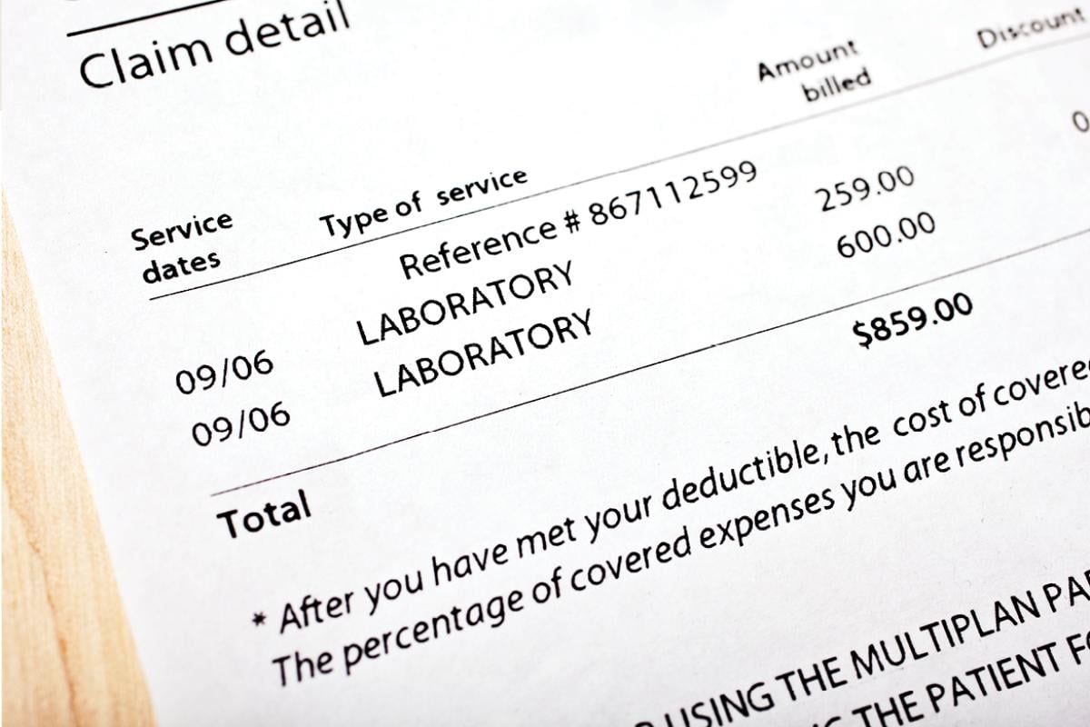 Medical billing statement 